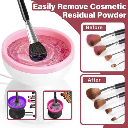 Electric Makeup Brush Cleaner Machine Portable Automatic USB