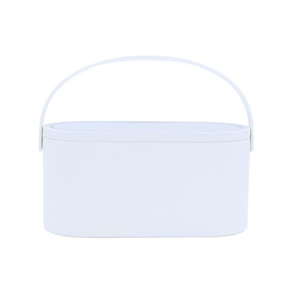 Portable LED Light Storage Box Beauty And Makeup Mirror